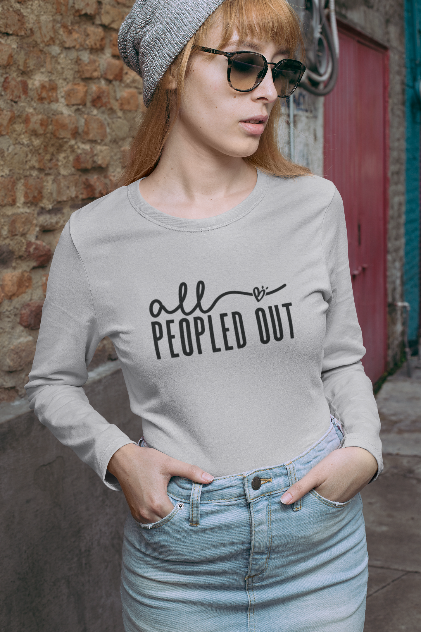 All Peopled Out Crewneck Sweatshirt