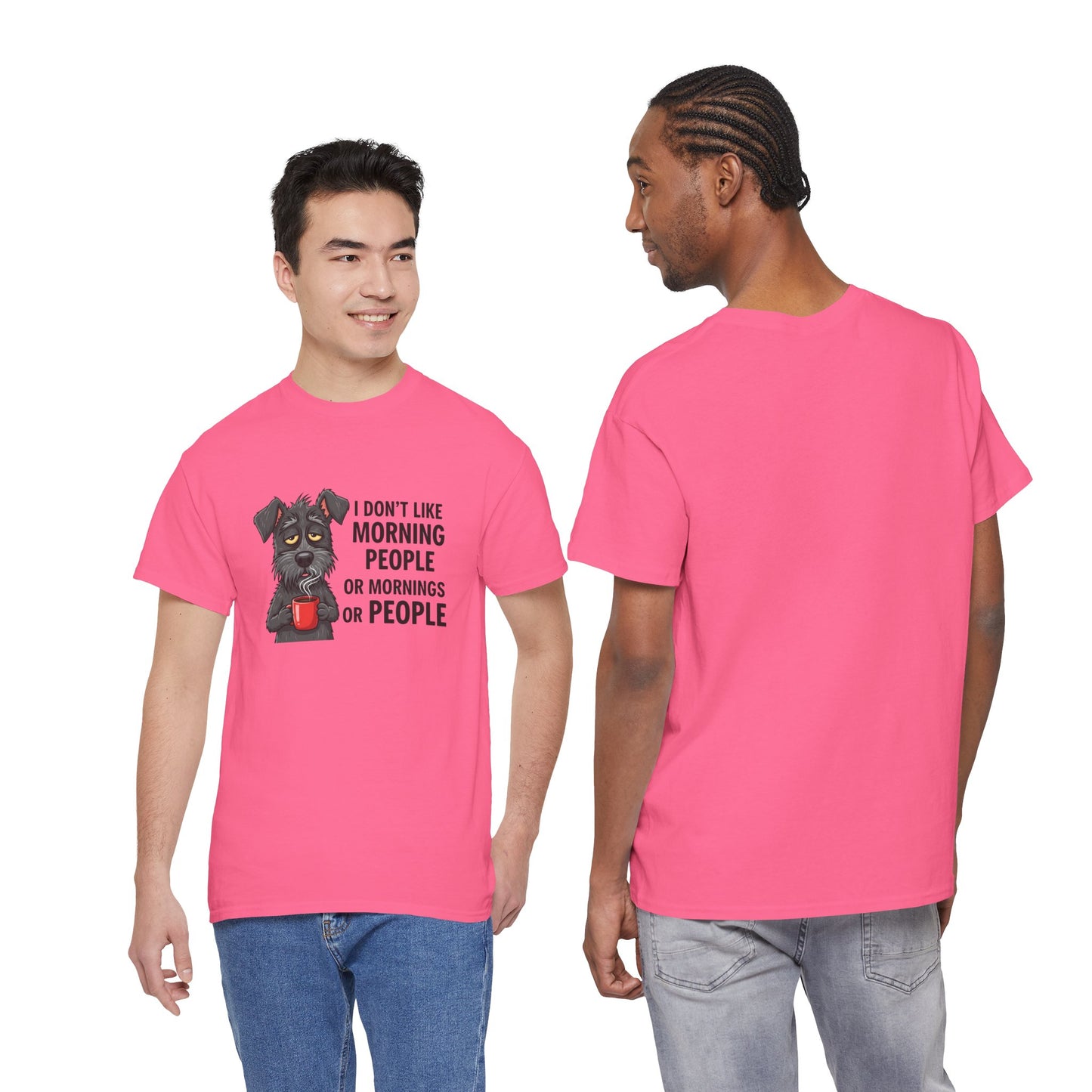 I Don't Like Morning People Unisex Heavy Cotton Tee