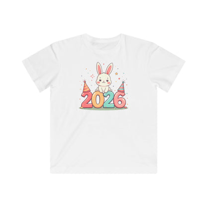 Kids Tee — 2026 Bunny New Year Party Shirt