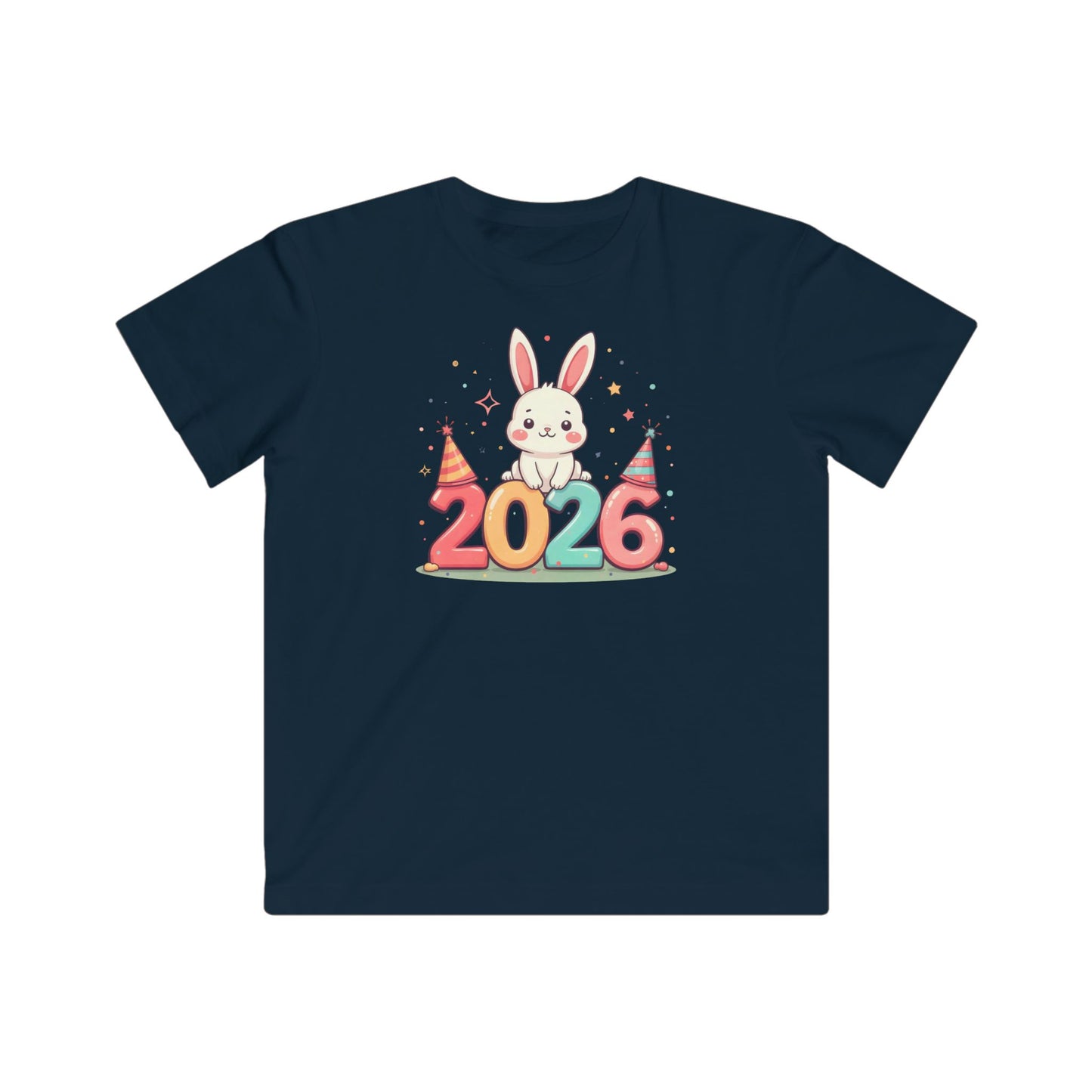 Kids Tee — 2026 Bunny New Year Party Shirt