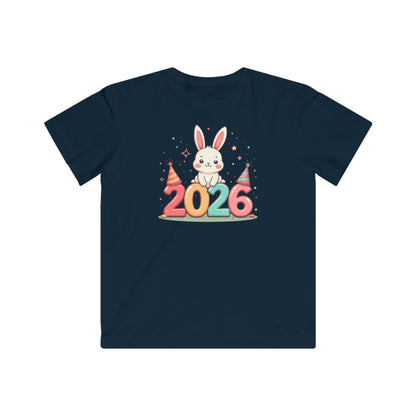 Kids Tee — 2026 Bunny New Year Party Shirt