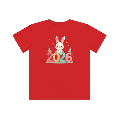 Kids Tee — 2026 Bunny New Year Party Shirt