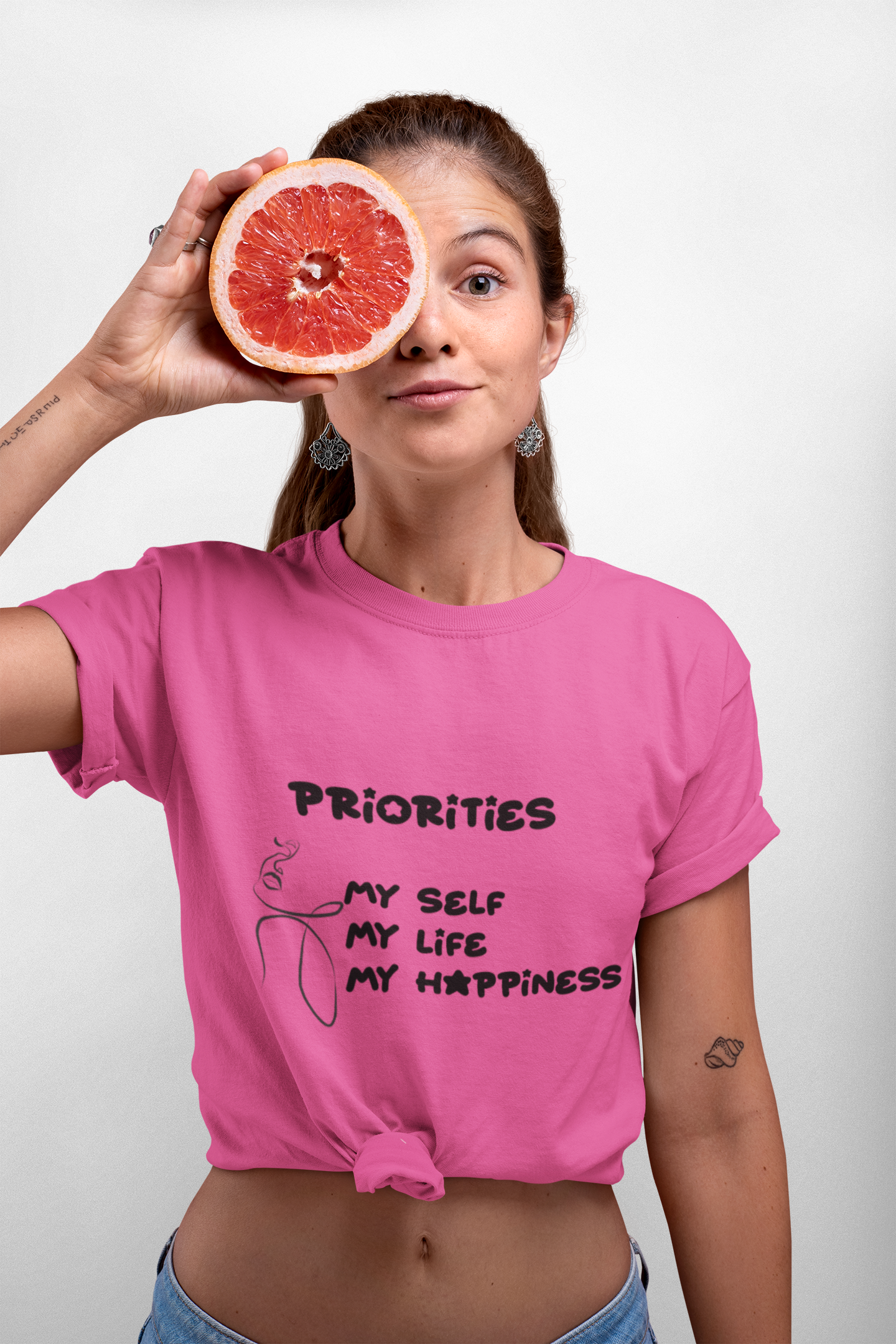 Priorities Women's Cotton Midweight Tee