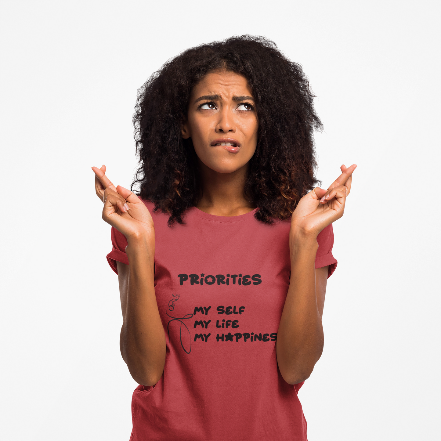 Priorities Women's Cotton Midweight Tee