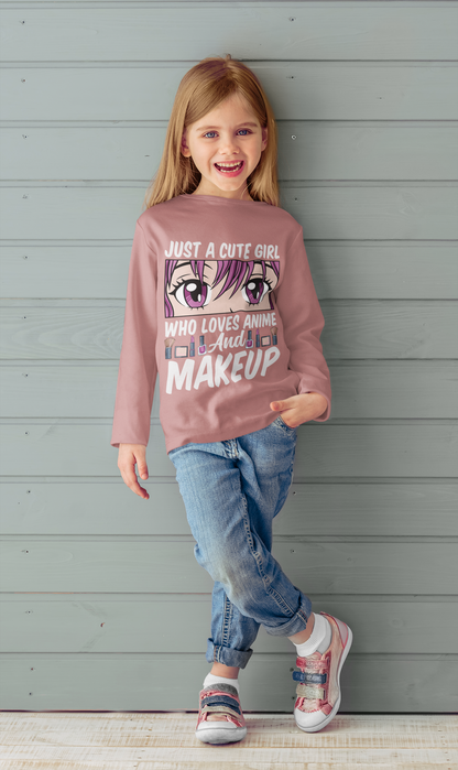 Just a Girl Who Loves Anime and Makeup Long Sleeve Tee