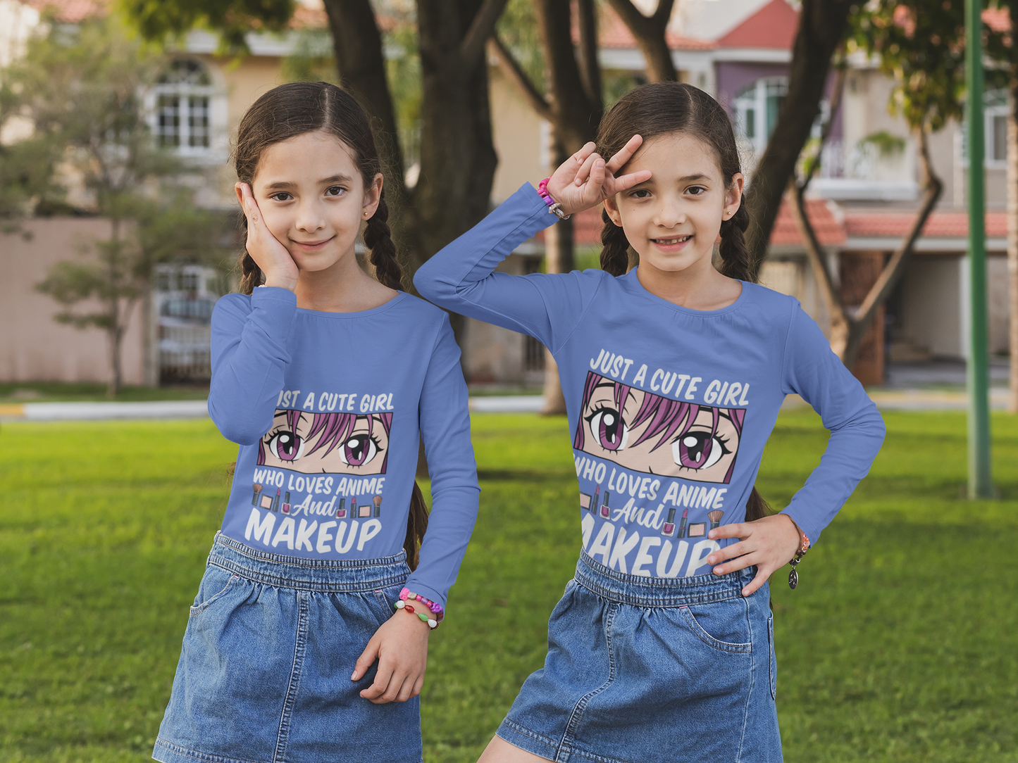 Just a Girl Who Loves Anime and Makeup Long Sleeve Tee