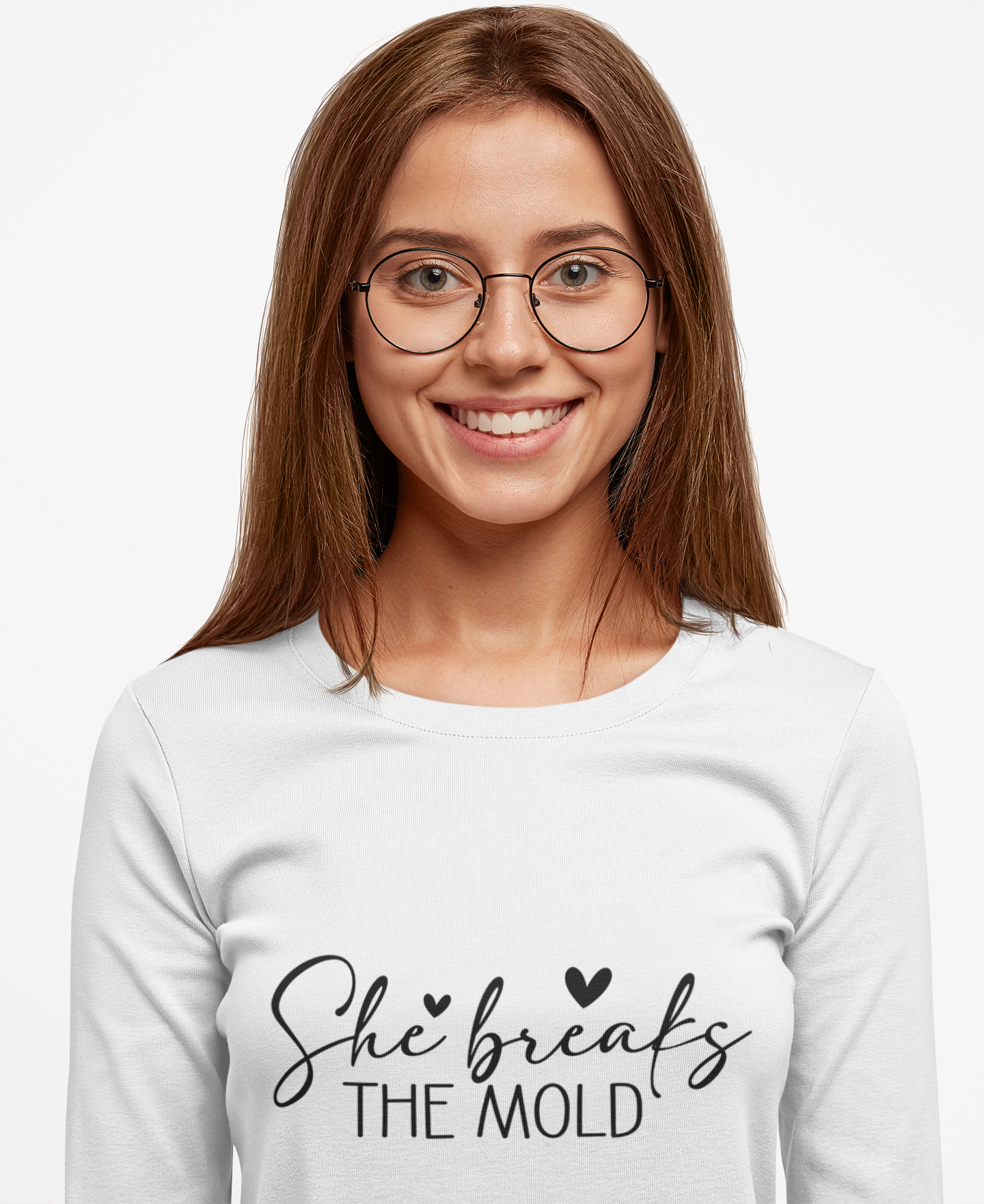 She Breaks The Mold Woman Long Sleeve Tee - ""
