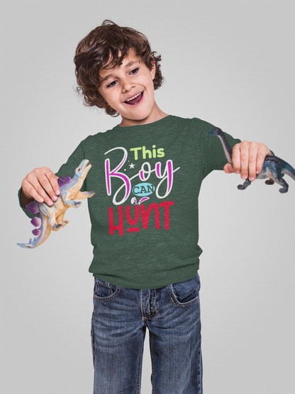 This Boy Can Hunt Long Sleeve Tee