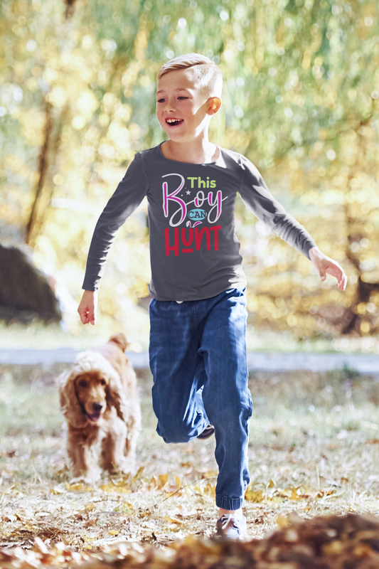 This Boy Can Hunt Long Sleeve Tee