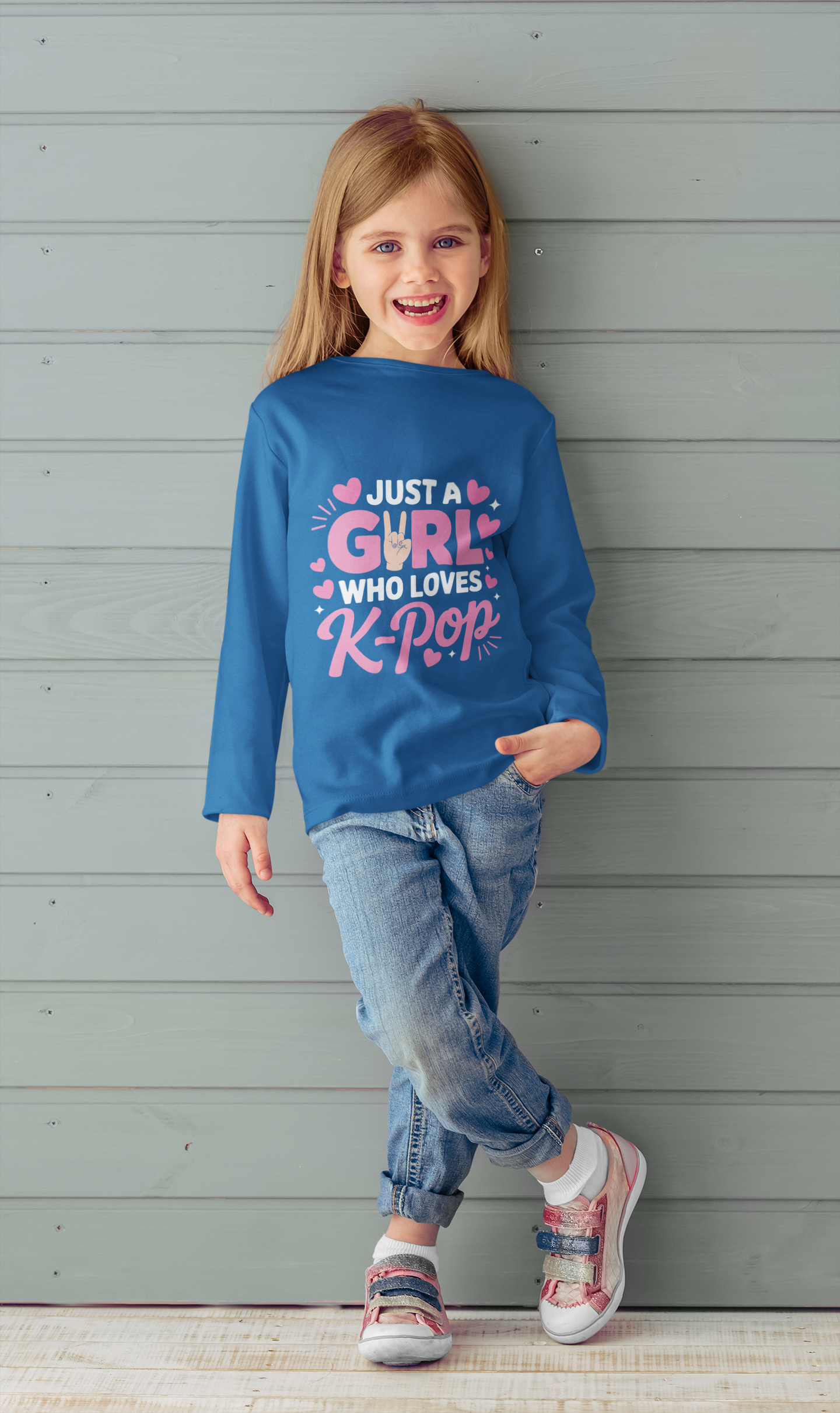 Girl Who Loves K-Pop Long Sleeve Tee