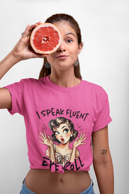 Fluent Eye Roll Graphic Tee for Women