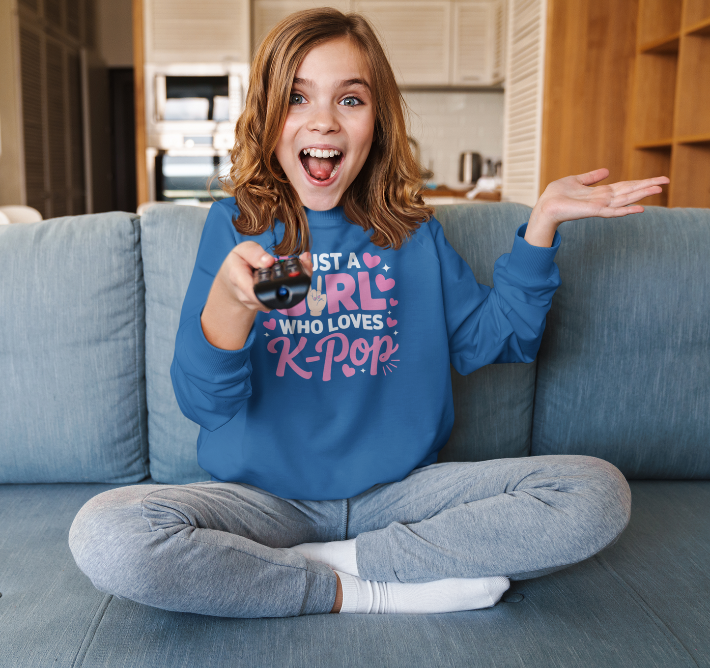 Loves K-Pop Girl Sweatshirt