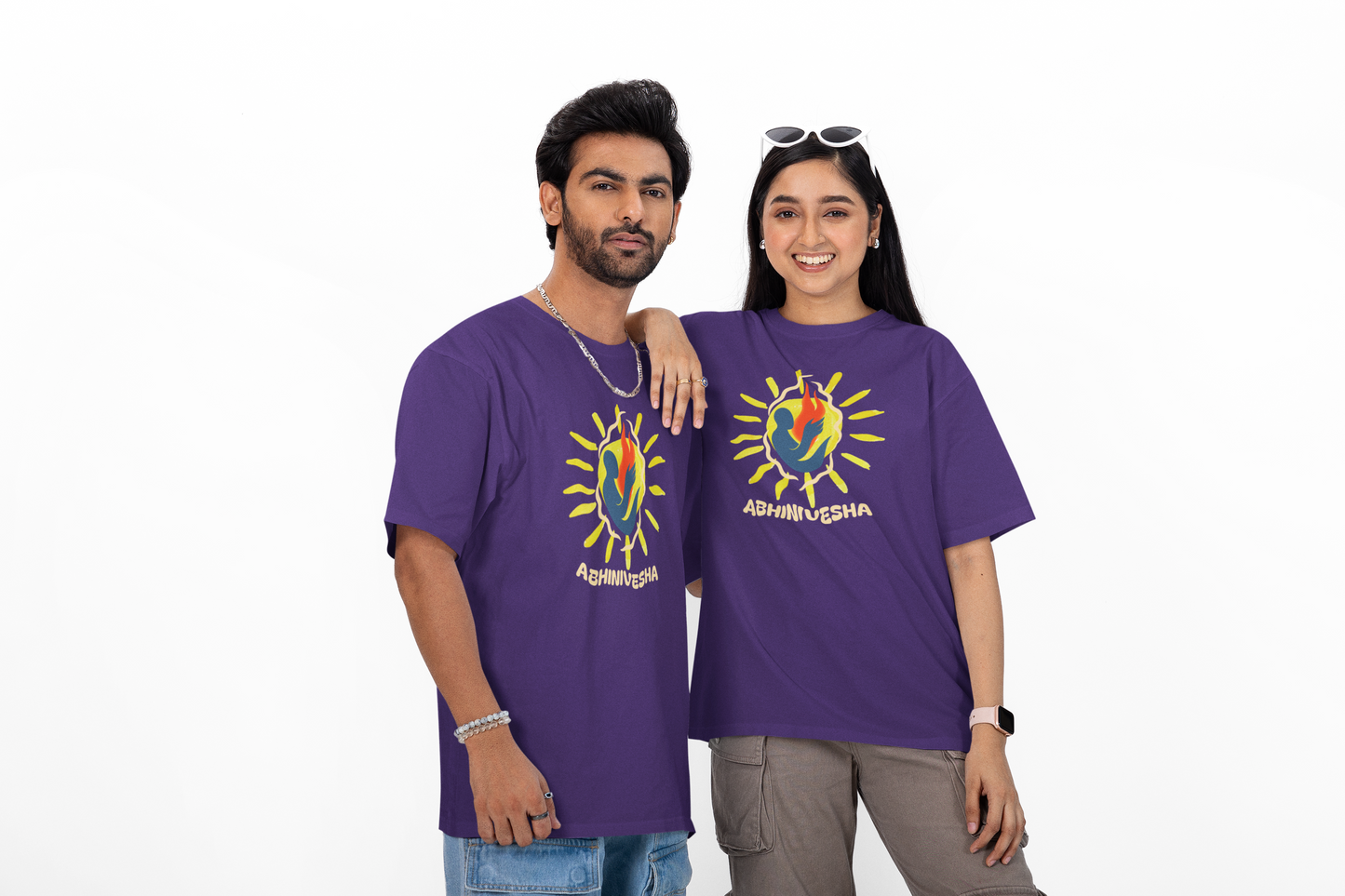 Abhinivesha Flame Globe T-Shirt