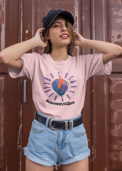 Abhinivesha Flame Globe T-Shirt