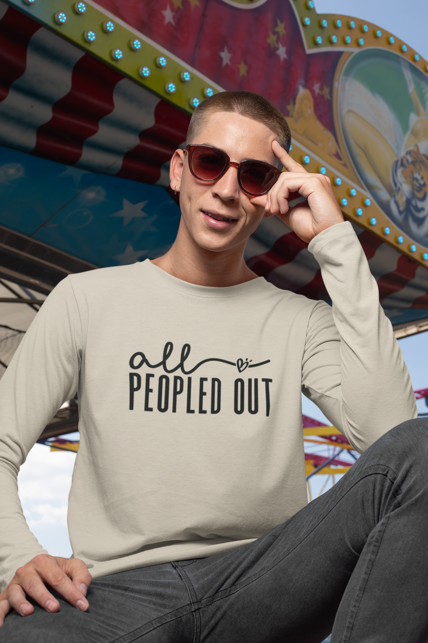 All Peopled Out Crewneck Sweatshirt