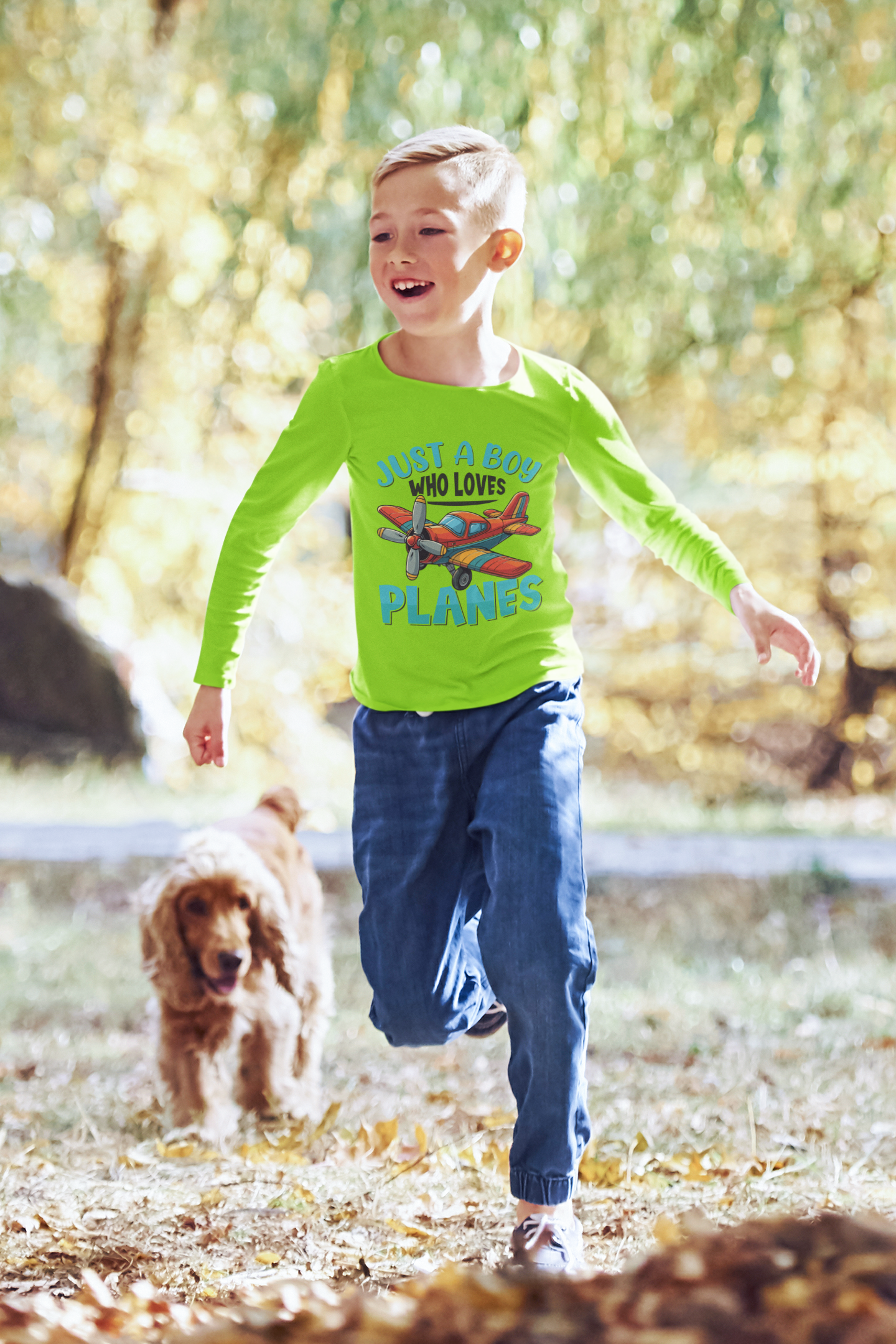 Just a Boy Who Loves Planes Long Sleeve Tee