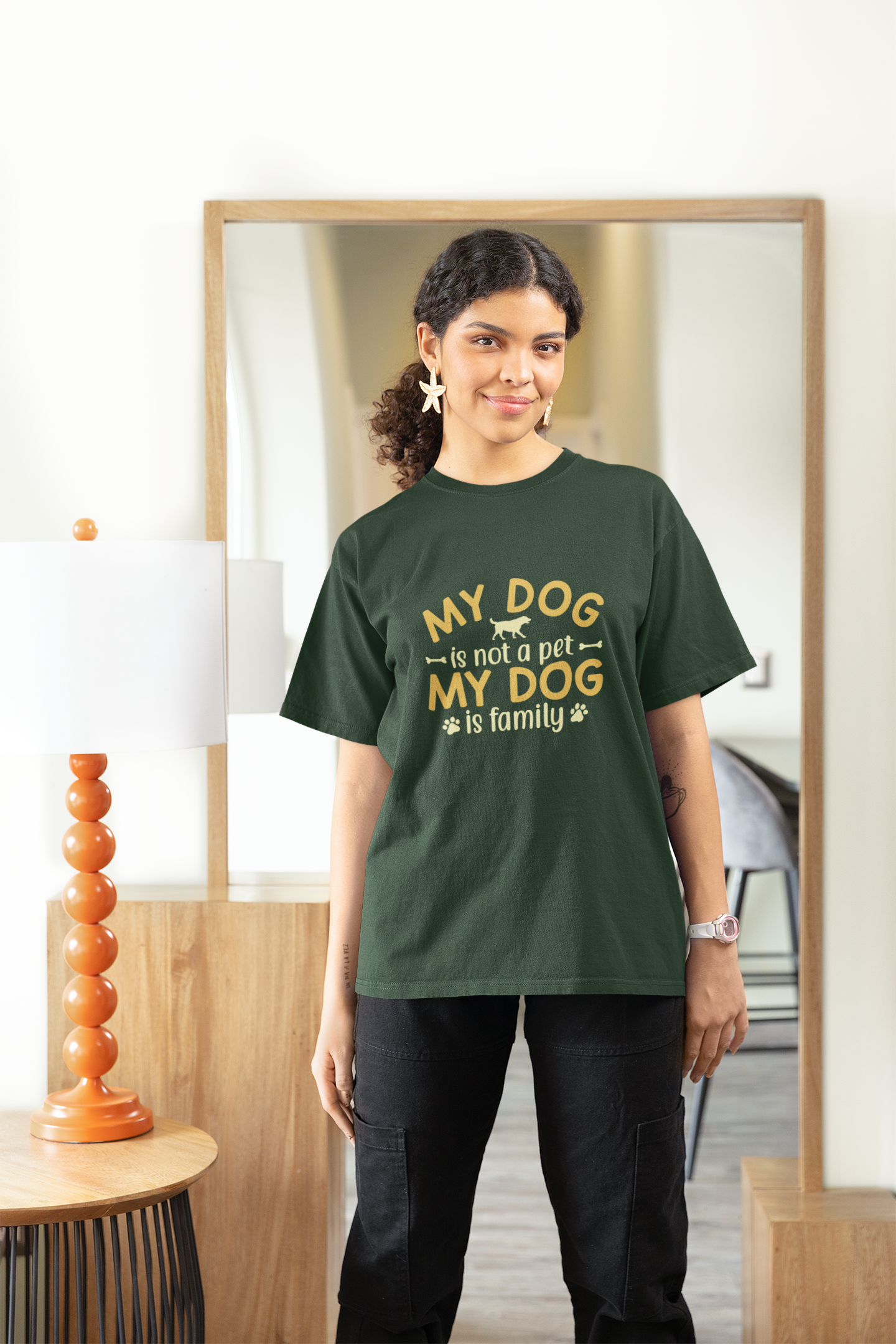My Dog Is Family Heavy Cotton Tee