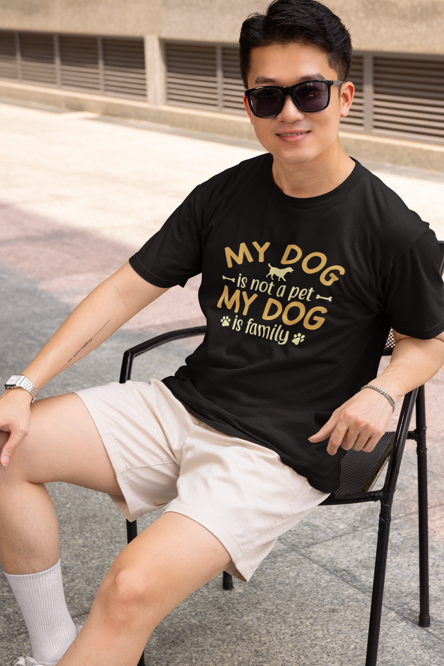 My Dog Is Family Heavy Cotton Tee