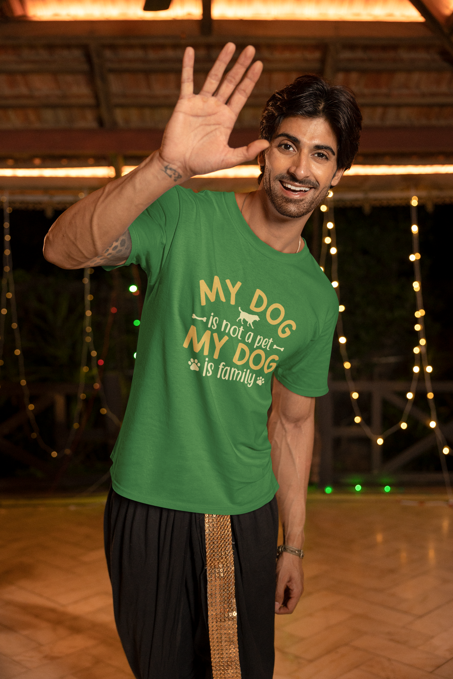 My Dog Is Family Heavy Cotton Tee