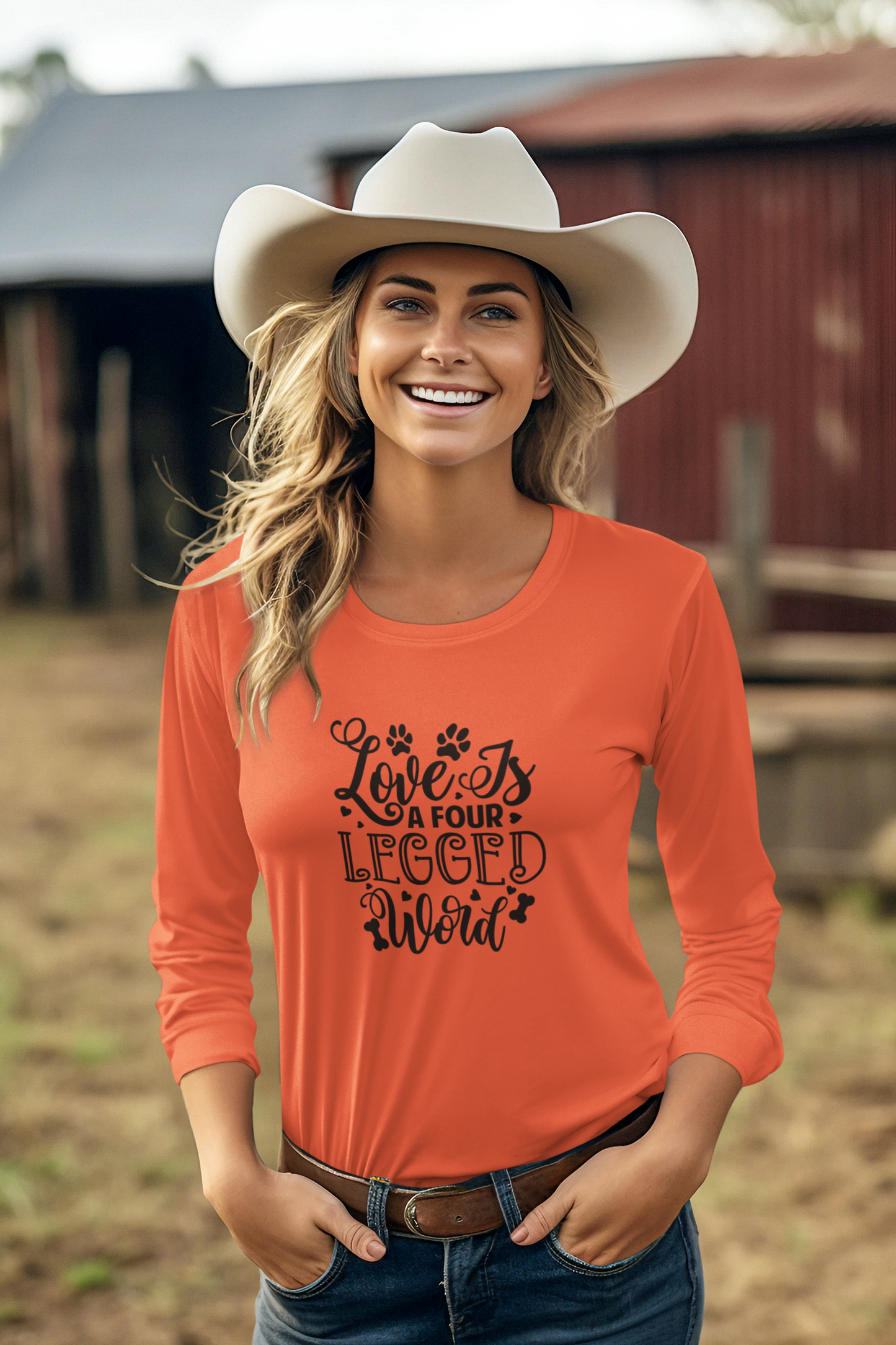 Love Is A Four-Legged World Long Sleeve Tee