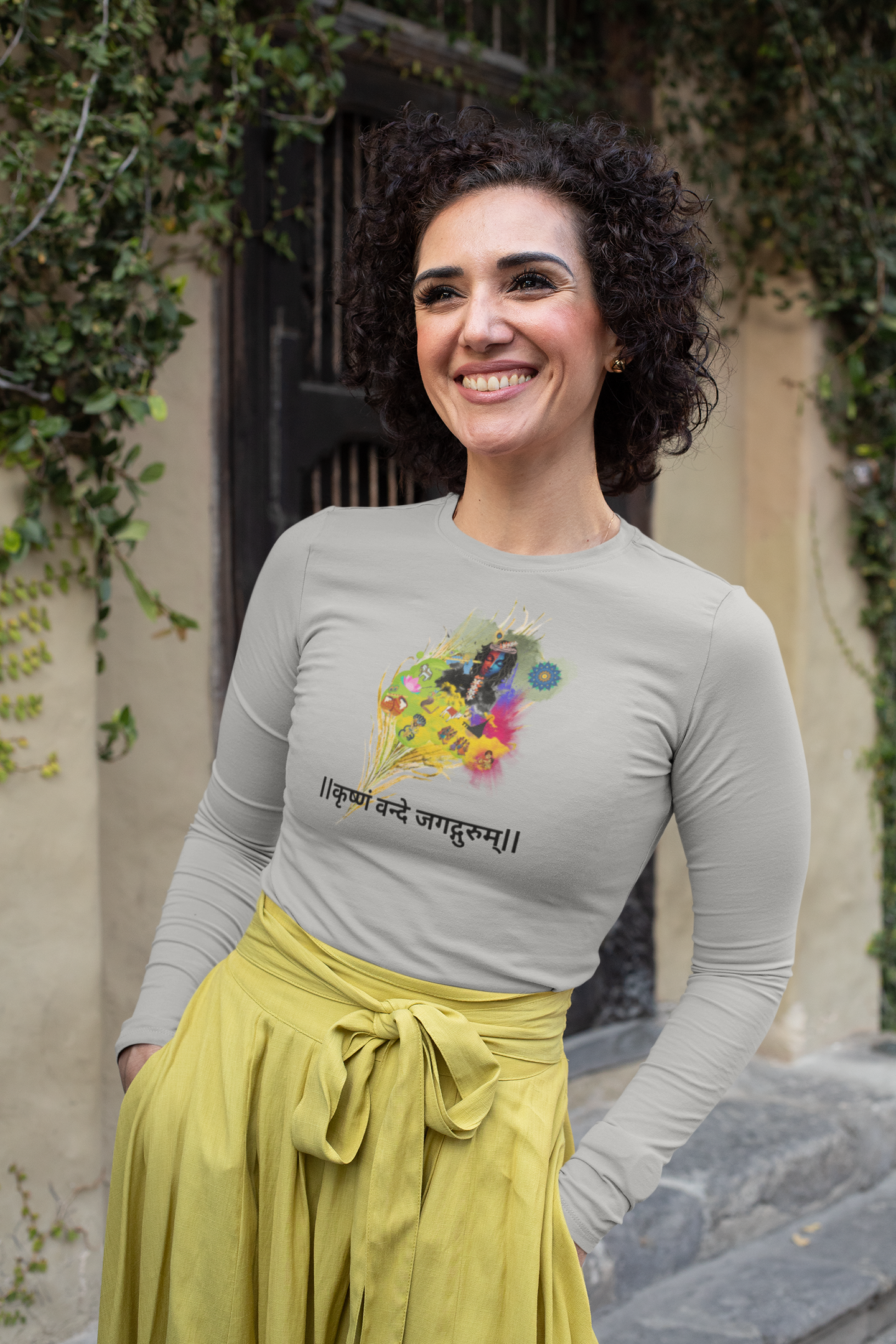 Sri Krishna Long Sleeve Tee