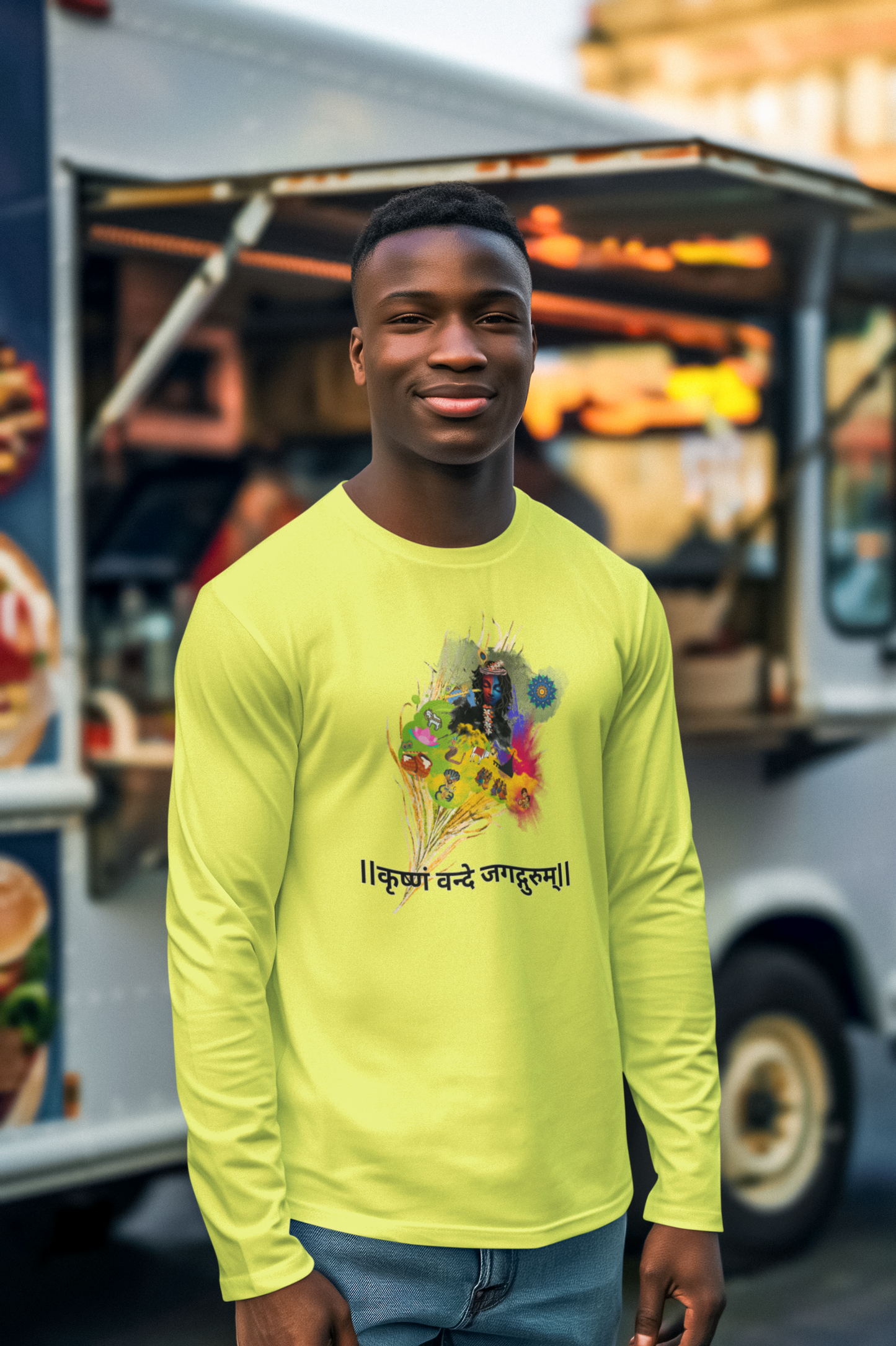 Sri Krishna Long Sleeve Tee