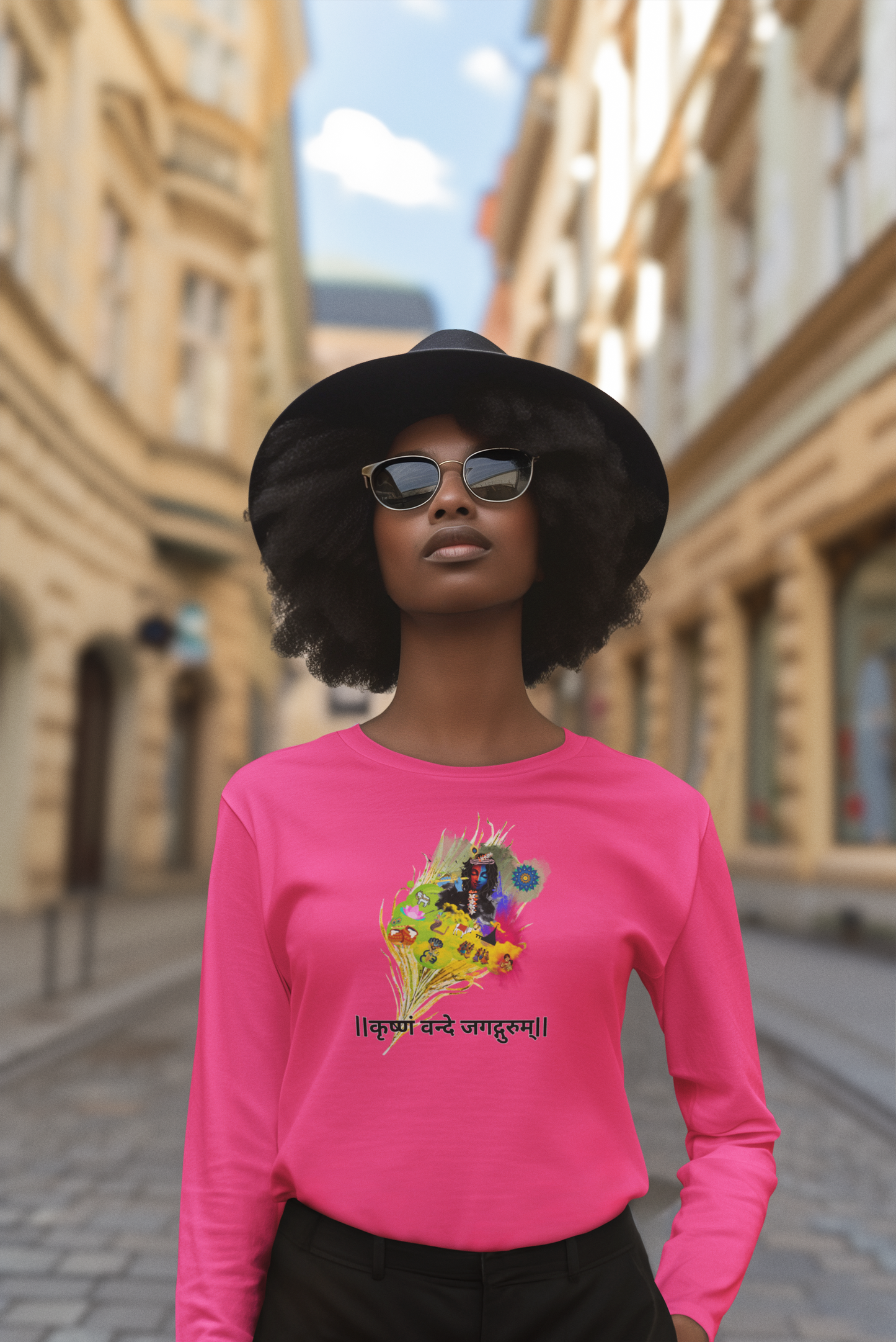 Sri Krishna Long Sleeve Tee