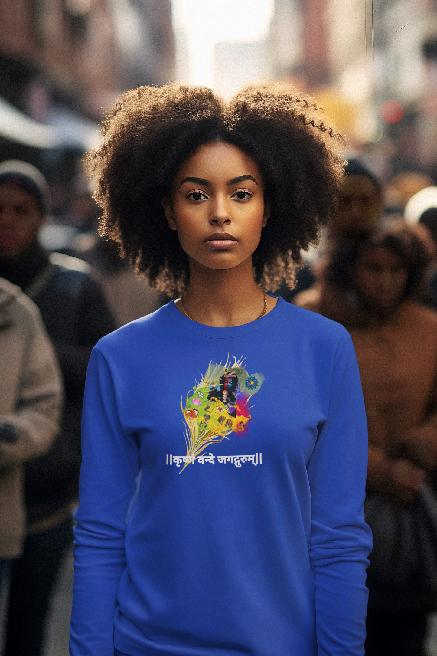 Sri Krishna Long Sleeve Tee