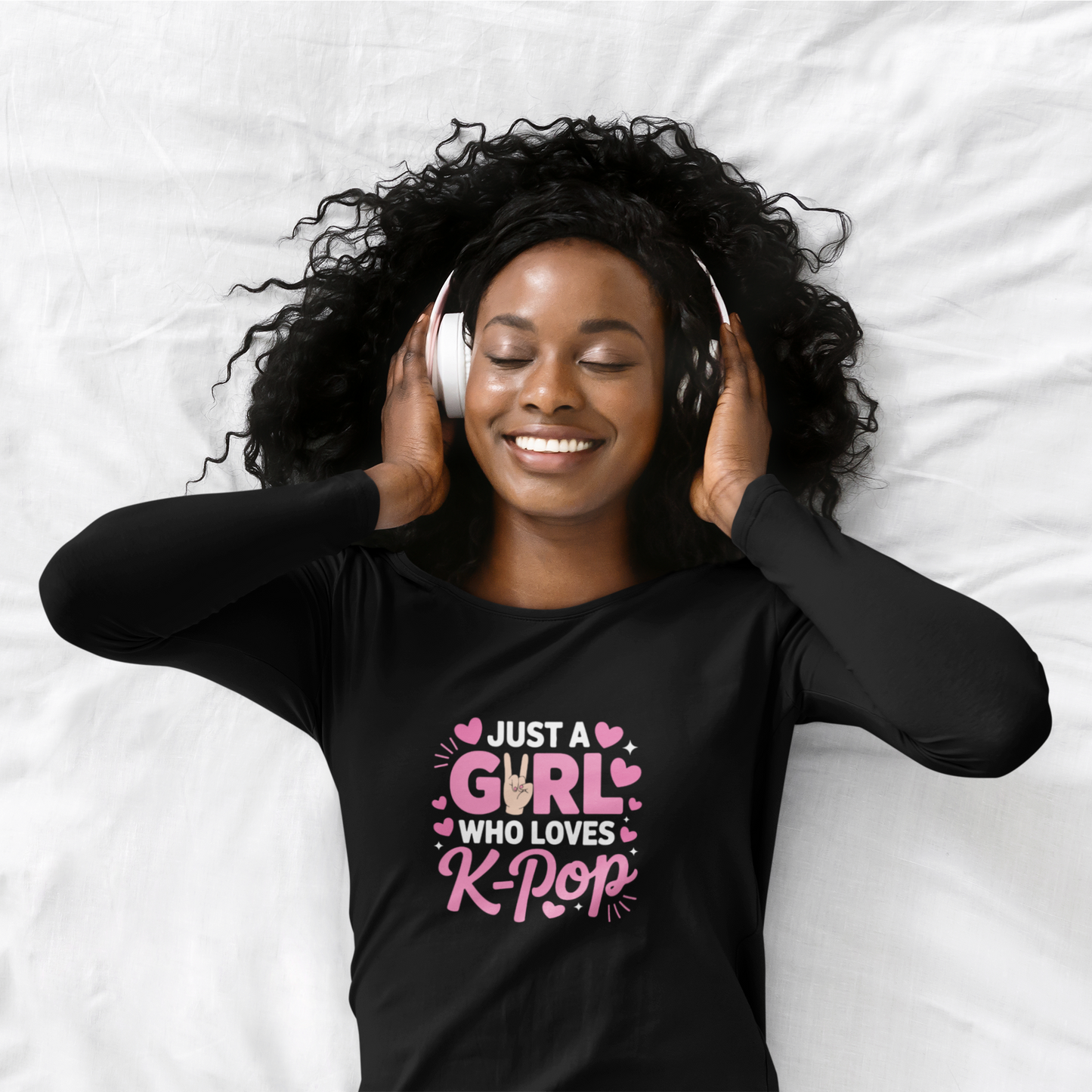 Just A Girl Who Loves K-Pop Long Sleeve Tee