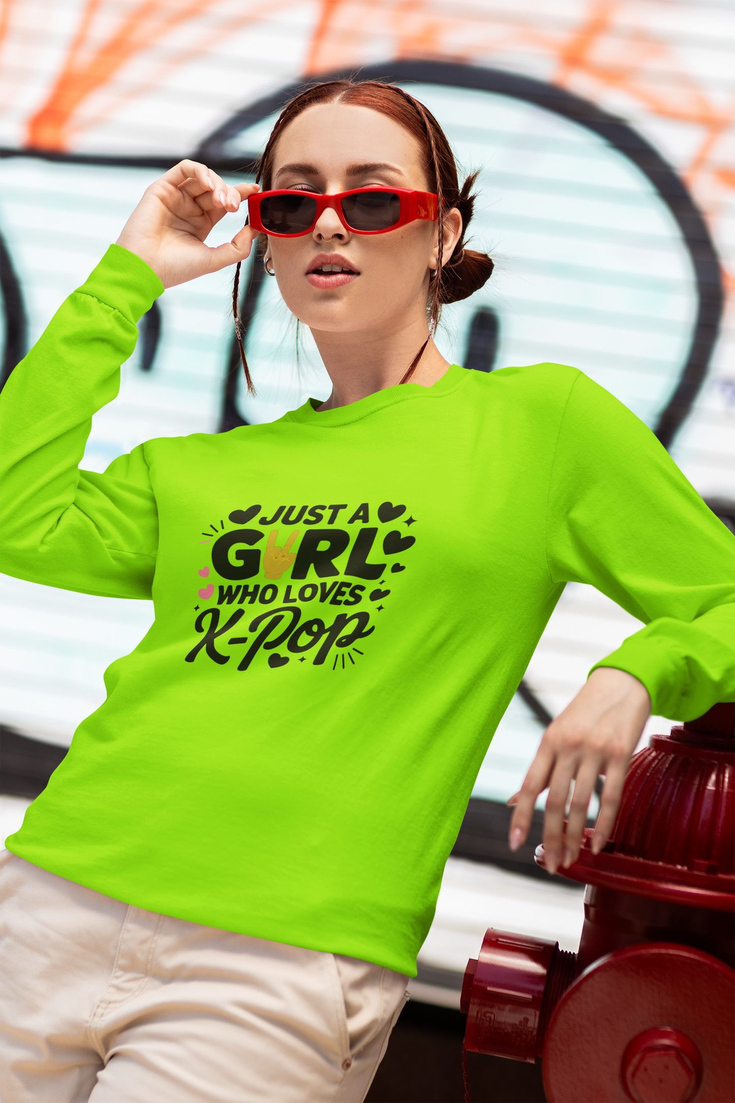Just A Girl Who Loves K-Pop Long Sleeve Tee