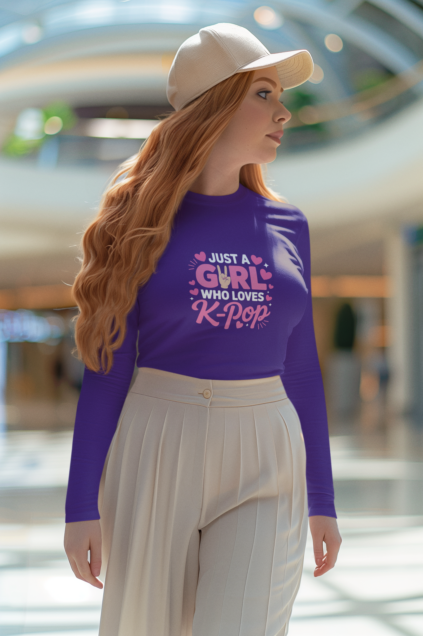 Just A Girl Who Loves K-Pop Long Sleeve Tee