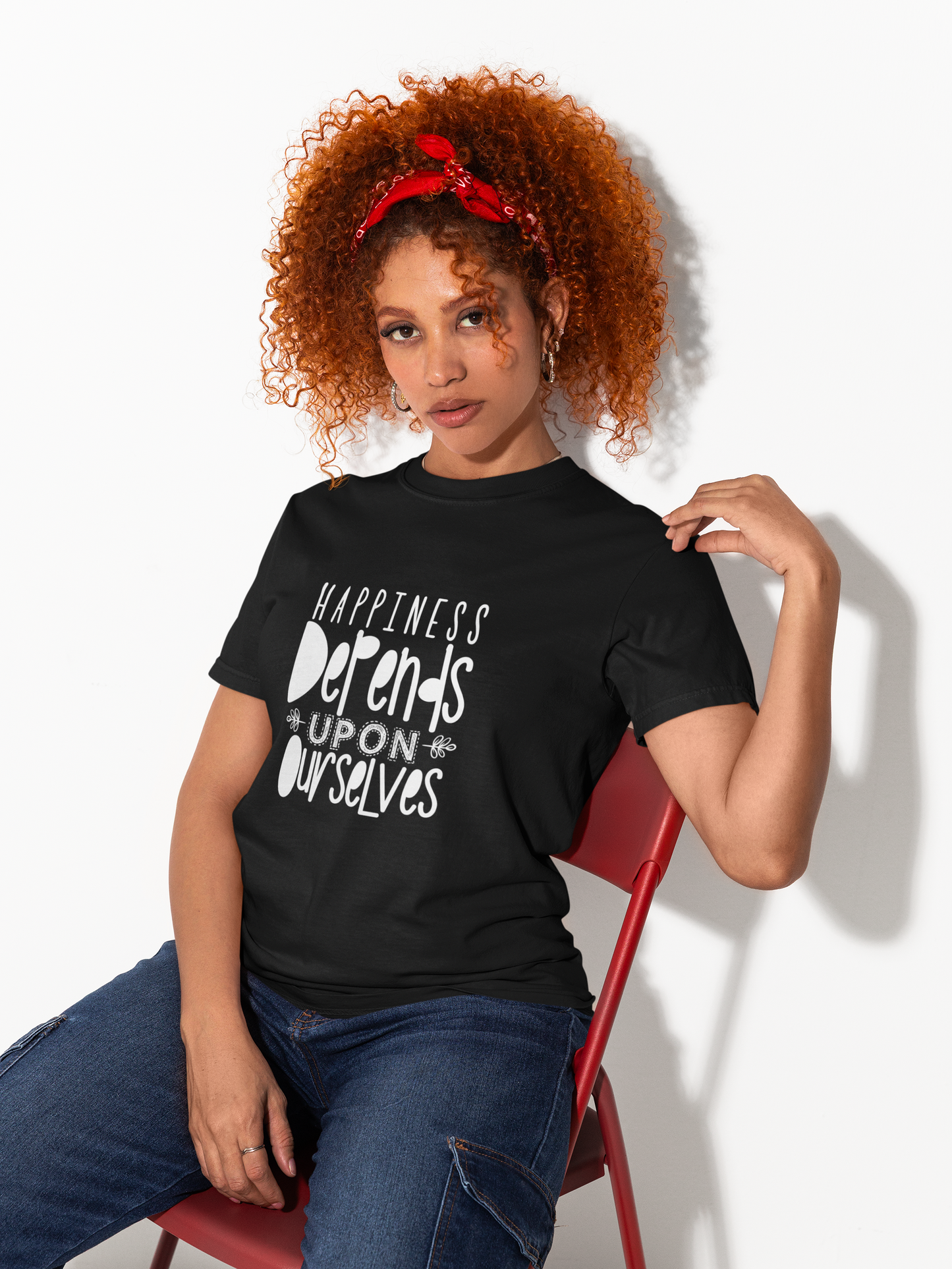 Happiness Depends Upon Ourselves T-Shirt