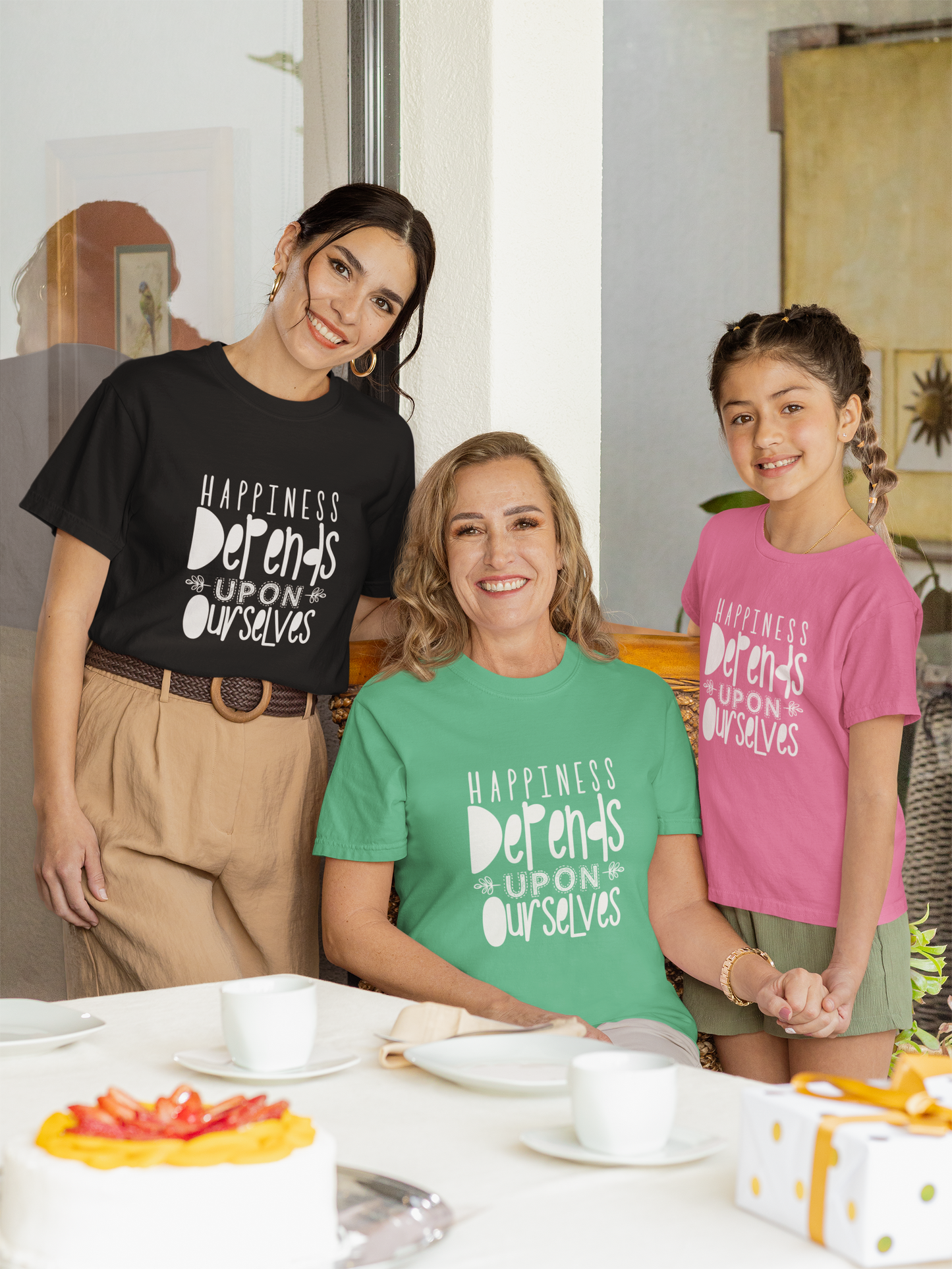 Happiness Depends Upon Ourselves T-Shirt