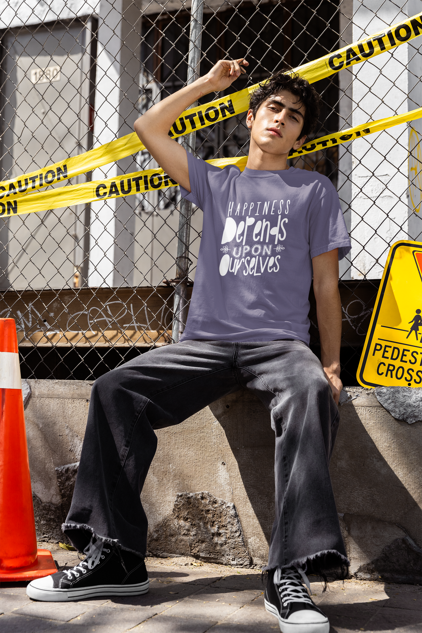 Happiness Depends Upon Ourselves T-Shirt