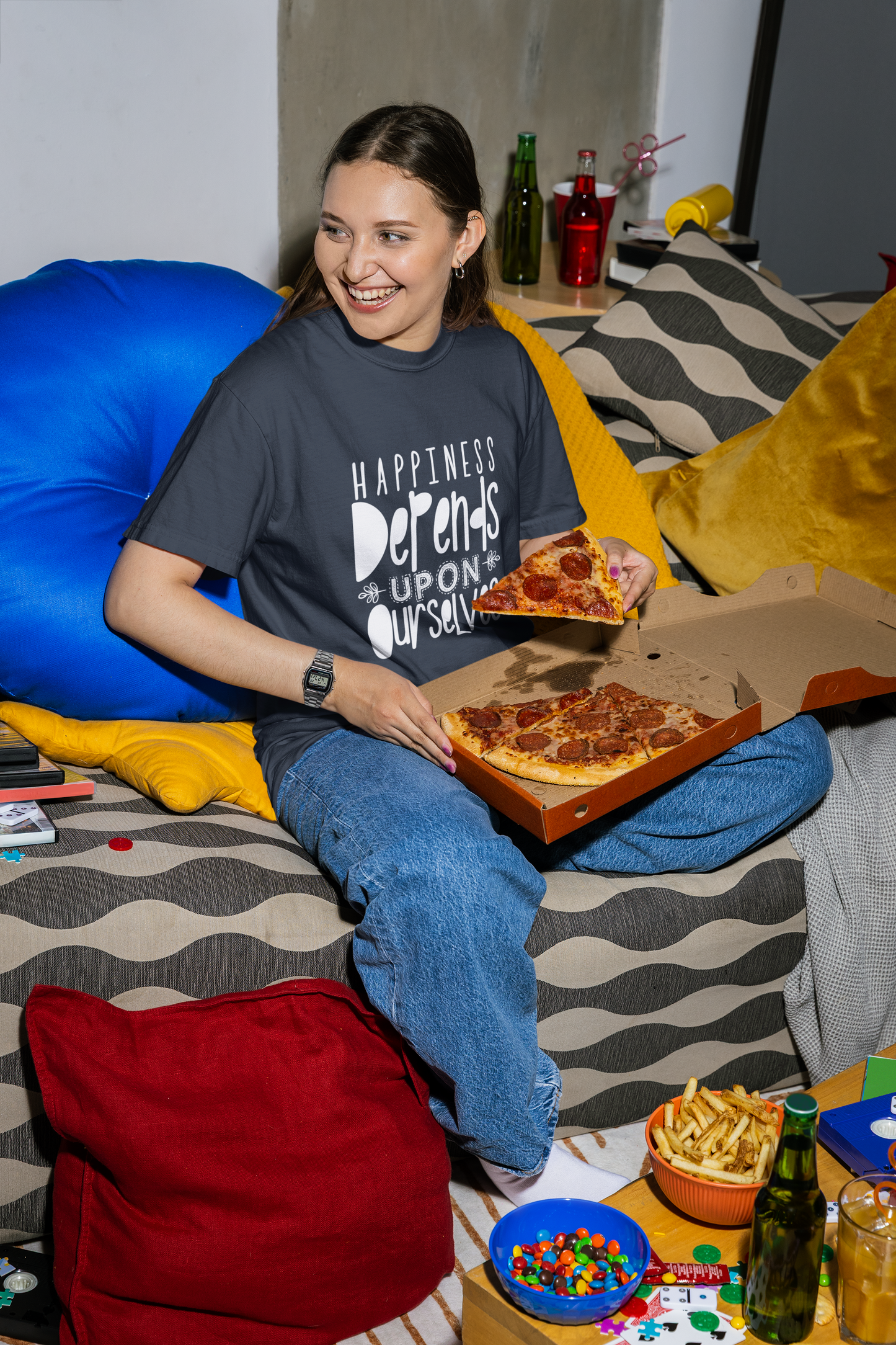 Happiness Depends Upon Ourselves T-Shirt