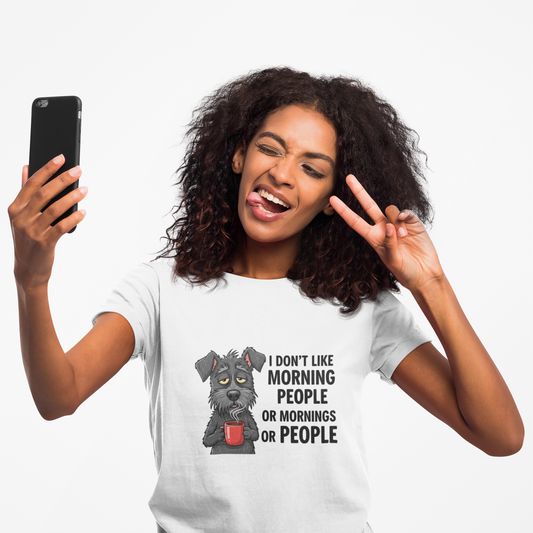 I Don't Like Morning People Unisex Heavy Cotton Tee