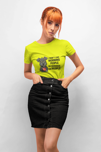 I Don't Like Morning People Unisex Heavy Cotton Tee
