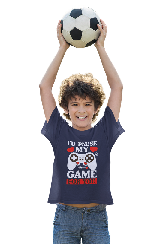 Boys I’d Pause My Game For You Youth Tee