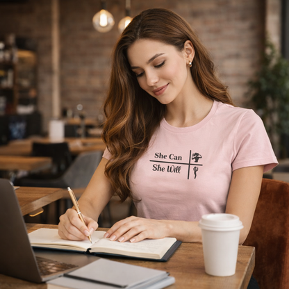 She Can, She Will Tee