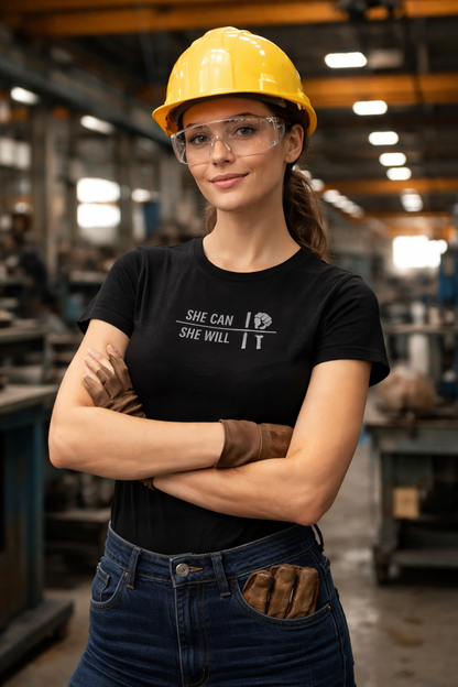 She Can, She Will Tee