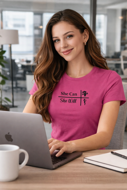 She Can, She Will Tee