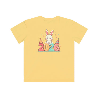 Kids Tee — 2026 Bunny New Year Party Shirt