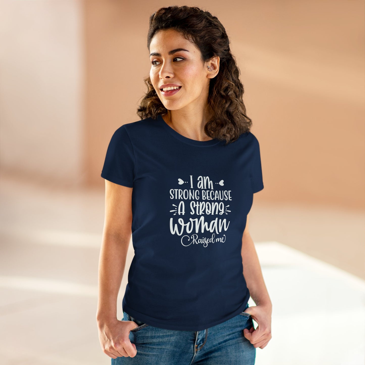 Raised by Strong woman Women's Cotton Tee