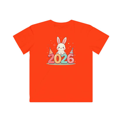 Kids Tee — 2026 Bunny New Year Party Shirt