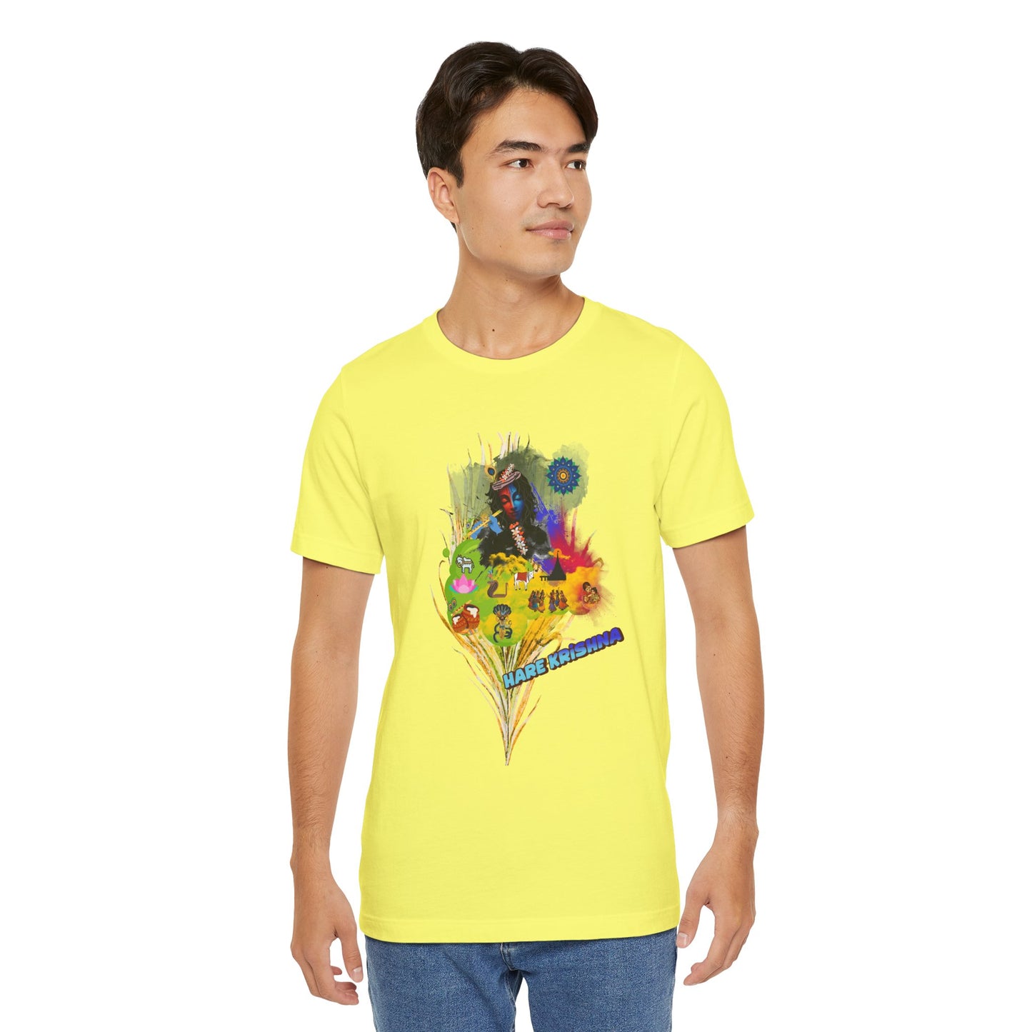 Hare Krishna Unisex Vibrant Graphic Tee