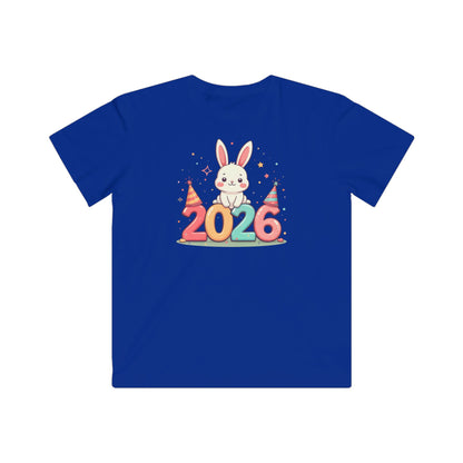 Kids Tee — 2026 Bunny New Year Party Shirt