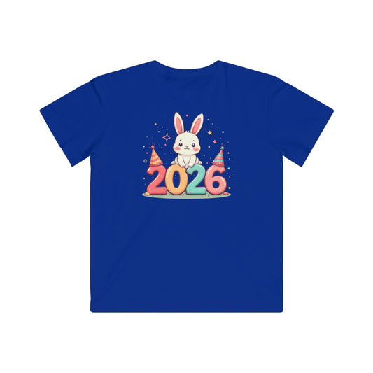 Kids Tee — 2026 Bunny New Year Party Shirt