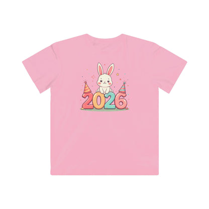 Kids Tee — 2026 Bunny New Year Party Shirt