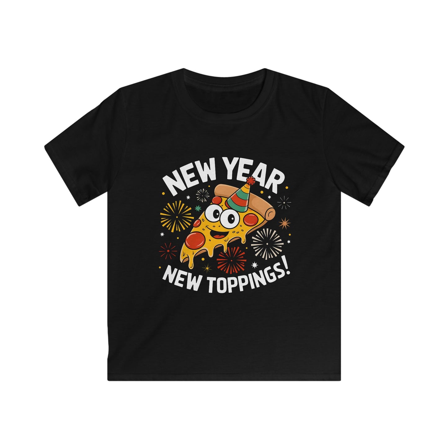 Kids Tee — “New Year, New Toppings!”