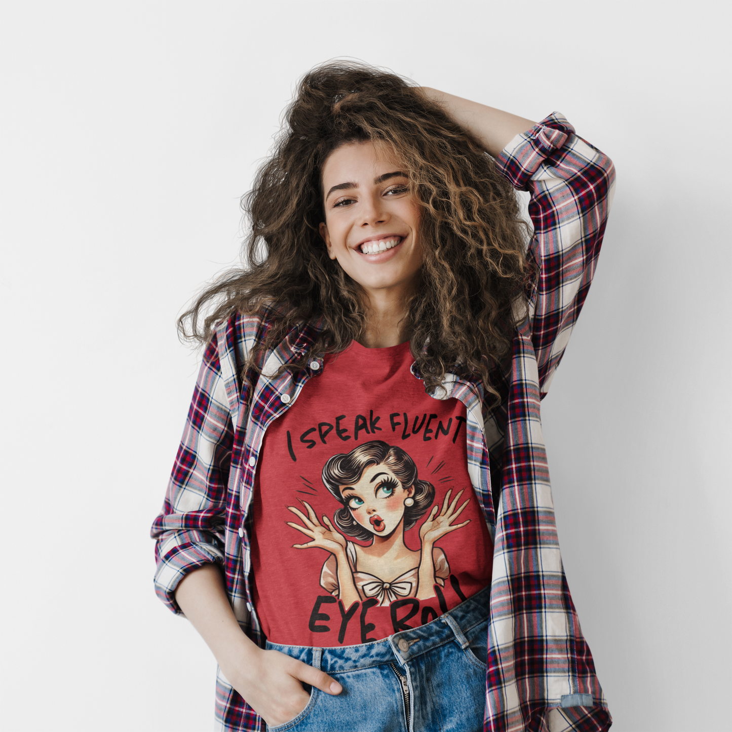 Fluent Eye Roll Graphic Tee for Women